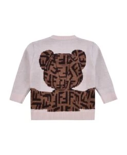 FENDI Wool Sweatshirt With Bear -Sports Clothing 03ab357cf1a8aa46861b77d4fa4b8655