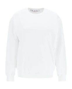 Off-White 'diag' Print Crewneck Sweatshirt