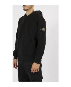 Stone Island Logo Badge Snap Hood Sweatshirt -Sports Clothing 0a8b9b5174d464248ab9933a4bd1555d