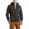 Carhartt Sweatshirts: Men's 100614 306 Peat Rain Defender Zip Front Hooded Sweatshirt -Sports Clothing 100614 306