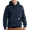 Carhartt Sweatshirts: Men's 100615 472 New Navy Paxton Rain Defender Hooded Sweatshirt -Sports Clothing 100615472