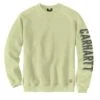 Carhartt Sweatshirts: Men's 104904 G68 Pastel Lime Crewneck Midweight Loose Fit Sleeve Graphic Sweatshirt 1 Carhartt Sweatshirts: Men's 104904 G68 Pastel Lime Crewneck Midweight Loose Fit Sleeve Graphic Sweatshirt -Sports Clothing 104904 g68