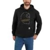 Carhartt Sweatshirts: Men's 105192 BLK Black Loose Fit Midweight Carhartt C Graphic Sweatshirt -Sports Clothing 105192 blk