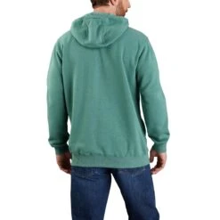 Carhartt Sweatshirts: Men's 105431 L05 Slate Green Heather Defender Loose Fit “C” Logo Graphic Sweatshirt -Sports Clothing 105431 l05 avb mf22 b 1