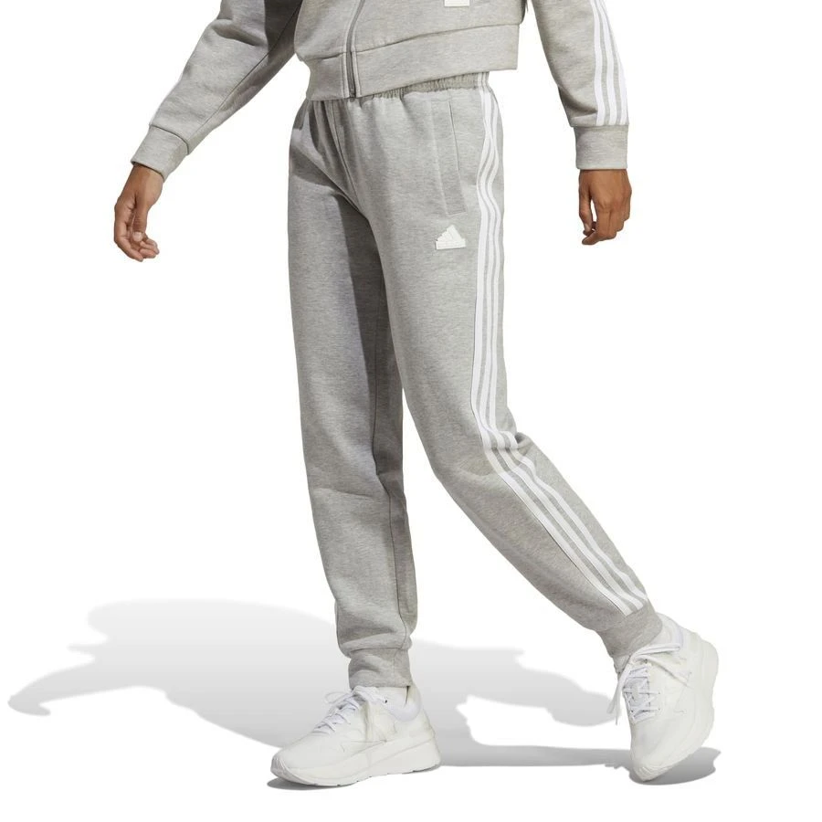 Adidas Sweatpants Future Icons 3-Stripes Regular - Medium Grey Heather/White Woman 4 Adidas Sweatpants Future Icons 3-Stripes Regular - Medium Grey Heather/White Woman - Image 2