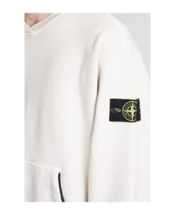 Stone Island Sweatshirt In Beige Cotton -Sports Clothing 15b46c8b8f27dc9be58cc23c7a1f4469