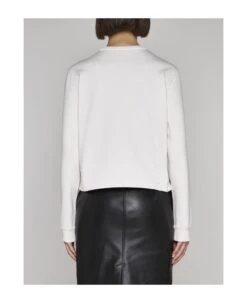 FENDI Logo And Ff Reversible Cotton Sweatshirt -Sports Clothing 16c37935e7750e23323018edea0a68b0