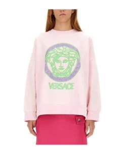 Versace Sweatshirt With Medusa Logo -Sports Clothing 171f655243db4d17155e29f313a9534b 1