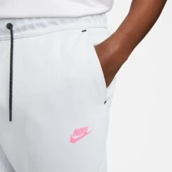 Nike Sweatpants NSW Tech Fleece - Pure Platinum/Hyper Pink -Sports Clothing 18c3004593ee