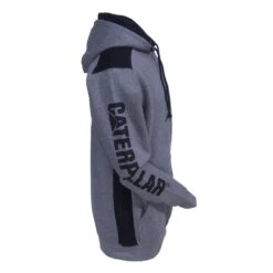 CAT Apparel Sweatshirts: Men's 1910802 004 Grey Logo Panel Hooded Sweatshirt -Sports Clothing 1910802 004 3