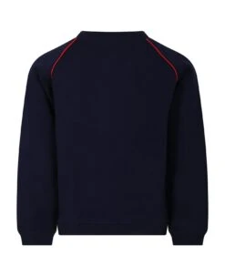 Gucci Blue Sweatshirt For Children With Logo Print -Sports Clothing 1c5f2de56645e2285cc2d87cac588107