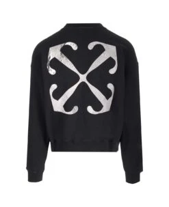 Off-White Black 'lunar Arrow' Sweatshirt -Sports Clothing 1e3aa8bd75ef83dd1704493d8db2de88