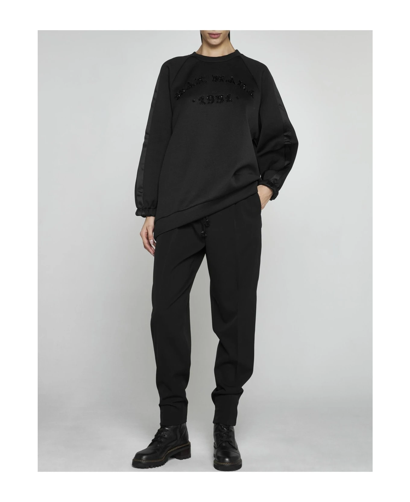 Max Mara Bratto Logo Cotton-blend Sweatshirt 5 Max Mara Bratto Logo Cotton-blend Sweatshirt - Image 3