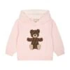 FENDI Pink Sweatshirt For Baby Girl With Bear -Sports Clothing 237c433347a575cd7c1384ef7d568eb8