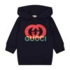 Gucci Blue Sweatshirt With Gg Print For Baby -Sports Clothing 2a5d327599e6517ecf80680c753879cb