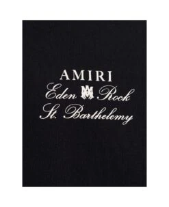 Black Crewneck Sweatshirt With Amiri X Eden Rock Print In Cotton Man -Sports Clothing 2df62270f4eb13d8b680bc2fac66e171