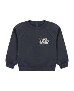 Blue Sweatshirt For Baby Boy With Writing