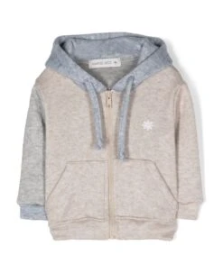 MANUEL RITZ Mélange Effect Sweatshirt With Embroidery