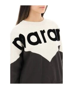 'houston' Sweatshirt With Flocked Logo -Sports Clothing 395ece2272553eb74e210a2d12989039