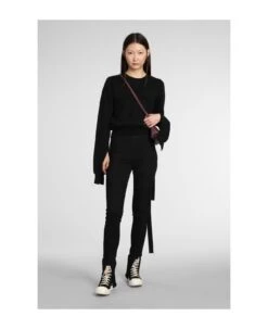 Cropped Sweat Sweatshirt In Black Cotton -Sports Clothing 39a73193774039e1a89021be6168b704