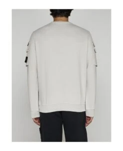 Stone Island Pocket-detail Cotton Sweatshirt -Sports Clothing 3a10d81504a5b4109640e7b411642cd6