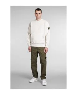 Stone Island Sweatshirt In Beige Cotton -Sports Clothing 3ab098ca2564dd5c1d199723c88fe885