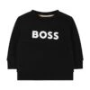 Hugo Boss Black Sweatshirt With Logo For Baby Boy -Sports Clothing 3ac42b95afb670d4218a4a8da7b3f50f