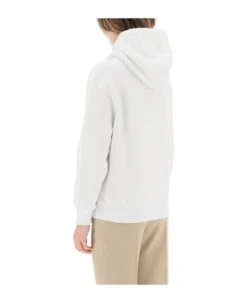 Lanvin Curb Logo Hooded Sweatshirt -Sports Clothing 40b1b1ed9a61e0d98703cd3576c5c131