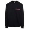 Alexander McQueen Black Crewneck Sweatshirt With Logo Detail At The Front And At The Back In Cotton Man -Sports Clothing 413f787149f203bddbb8a1740ca19776