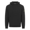 Stone Island Black Sweatshirt With Lined Hoodie