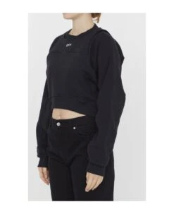 Off-White Off Logo Crop Sweatshirt -Sports Clothing 45702fb27927280c50dbb88b1442c4eb