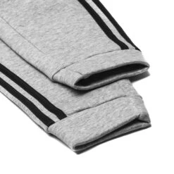 Adidas Sweatpants 3-Stripes Essentials - Medium Grey Heather/Black Kids -Sports Clothing 46306bc6e81b