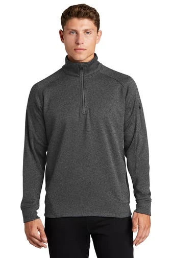Sport-Tek Sweatshirts: Men's F247 GRA Graphite Heather Tech Fleece 1/4-Zip Pullover 3 Sport-Tek Sweatshirts: Men's F247 GRA Graphite Heather Tech Fleece 1/4-Zip Pullover