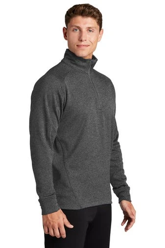 Sport-Tek Sweatshirts: Men's F247 GRA Graphite Heather Tech Fleece 1/4-Zip Pullover 4 Sport-Tek Sweatshirts: Men's F247 GRA Graphite Heather Tech Fleece 1/4-Zip Pullover - Image 2
