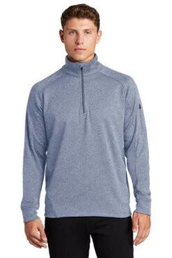 Sport-Tek Sweatshirts: Men's F247 GRY Grey Heather Tech Fleece 1/4-Zip Pullover