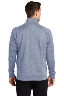 Sport-Tek Sweatshirts: Men's F247 GRY Grey Heather Tech Fleece 1/4-Zip Pullover -Sports Clothing 4718 greyhthr 2 f247greyhthrmodelback1 337w