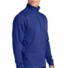Sport-Tek Sweatshirts: Men's F247 RYL True Royal Tech Fleece 1/4-Zip Pullover -Sports Clothing 4718 trueroyal 4 f247trueroyalmodel3q1 337w