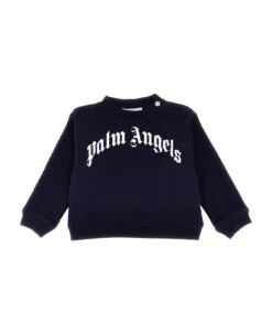 Palm Angels 'curved Logo' Sweatshirt