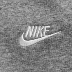 Nike Sweatpants NSW Club Fleece Oversized - Dark Grey Heather/White Woman -Sports Clothing 47cef92795e9