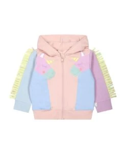 Stella McCartney Kids Multicolor Sweatshirt For Baby Girl With Unicorns