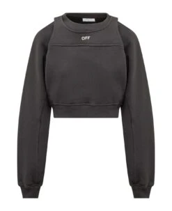 Off-White Vest Sweatshirt With Logo