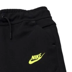 Nike Sweatpants NSW Tech Fleece - Black/Volt Kids -Sports Clothing 4c283919cb94