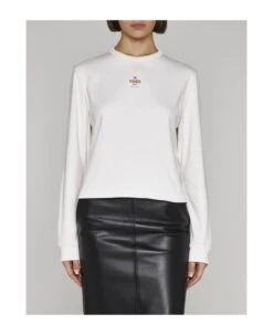 FENDI Logo And Ff Reversible Cotton Sweatshirt -Sports Clothing 4f489c6c4bbc785243bd77c6a7b740f7