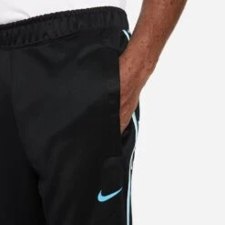 Nike Sweatpants NSW Repeat - Black/Baltic Blue -Sports Clothing 54164b8dbc38