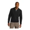 Port Authority Sweatshirts: Men's SW290 BLK Black Half Zip Sweater -Sports Clothing 5525 black 1 sw290blackmodelfront 337wedit