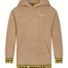 Off-White Brown Sweatshirt For Boy With Logo -Sports Clothing 567a6dd095e32aa184ecba9c83b4f065