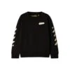 Off-White Black Long-sleeved Sweatshirt With Contrasting Maxi 'arrow' Motif In Cotton Boy -Sports Clothing 5a83a9f9223ea2cc33ee0e9929e348ca