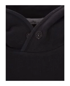 Stone Island Black Sweatshirt With Lined Hoodie -Sports Clothing 5fd070c54f512a164012656a1fdd0369