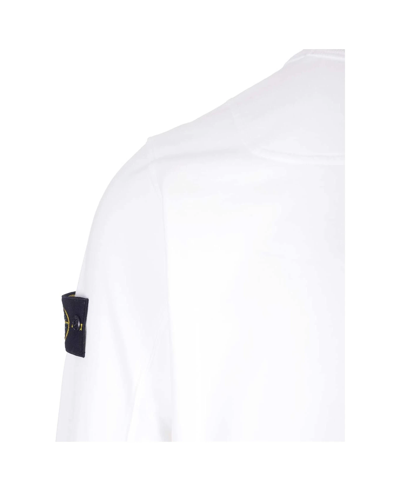 Stone Island White Sweatshirt 6 Stone Island White Sweatshirt - Image 4