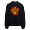 Versace Black Crewneck Sweatshirt With Medusa Print In Cotton Man -Sports Clothing 656fdd3779d3127533df8789fd6c0263